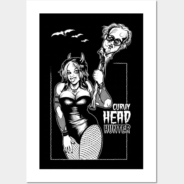 Curvy Head Hunter Wall Art by wildsidecomix